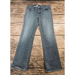 VTG Gap Slim Fit Womens 12 R Stretch Denim Gray Jeans Dark Wash READ!